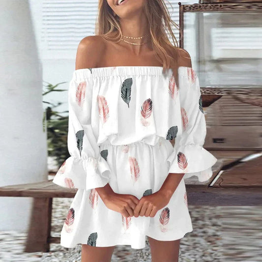Minivestidos con estampado Floral