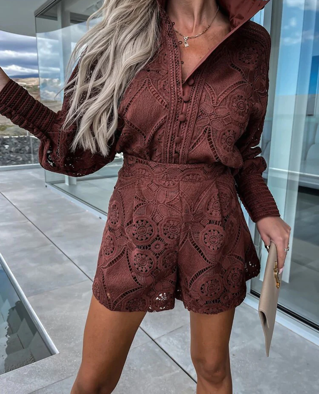 Chloe | Conjunto de encaje Ibiza