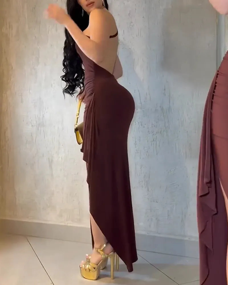 Vestido ajustado sin espalda