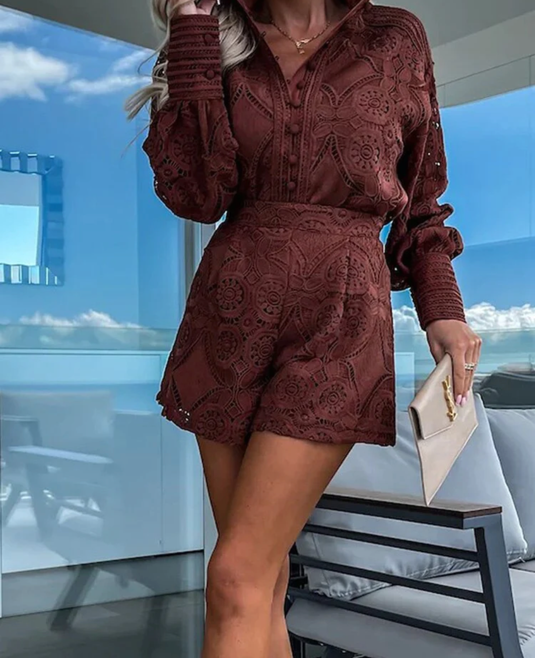 Chloe | Conjunto de encaje Ibiza