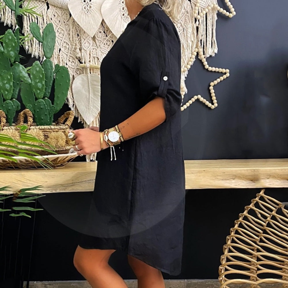 Novou - Vestido tipo blusa de algodón