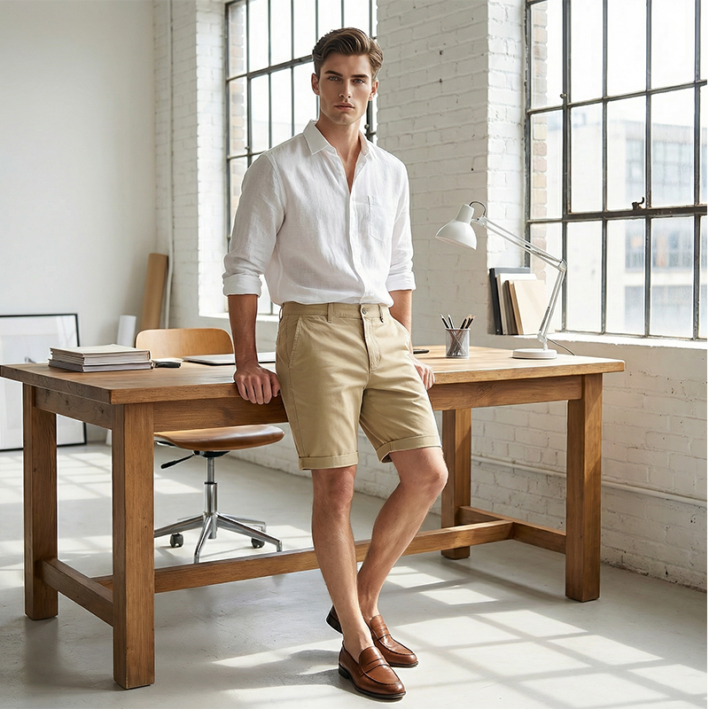 💎 ¡50 % DE DESCUENTO EN PANTALONES CORTOS CÓMODOS Y ELEGANTES PARA HOMBRE! 💎 Tejido de primera calidad, corte clásico y bolsillos prácticos ✨