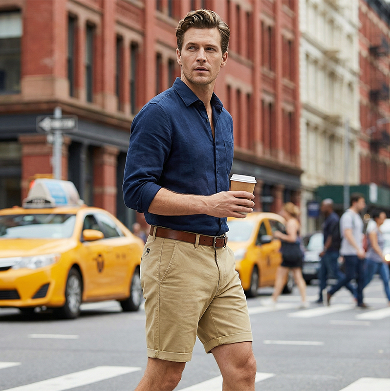 💎 ¡50 % DE DESCUENTO EN PANTALONES CORTOS CÓMODOS Y ELEGANTES PARA HOMBRE! 💎 Tejido de primera calidad, corte clásico y bolsillos prácticos ✨