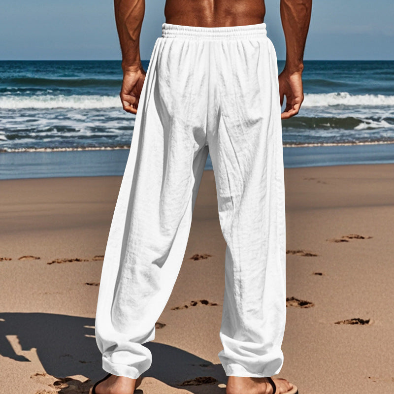 🥳REBAJA DE VERANO🥳 💞¡50K+ VENDIDOS! 💥¡50% DE DESCUENTO! 🔥Pantalones Casuales con Cordón y Bolsillos para Hombre