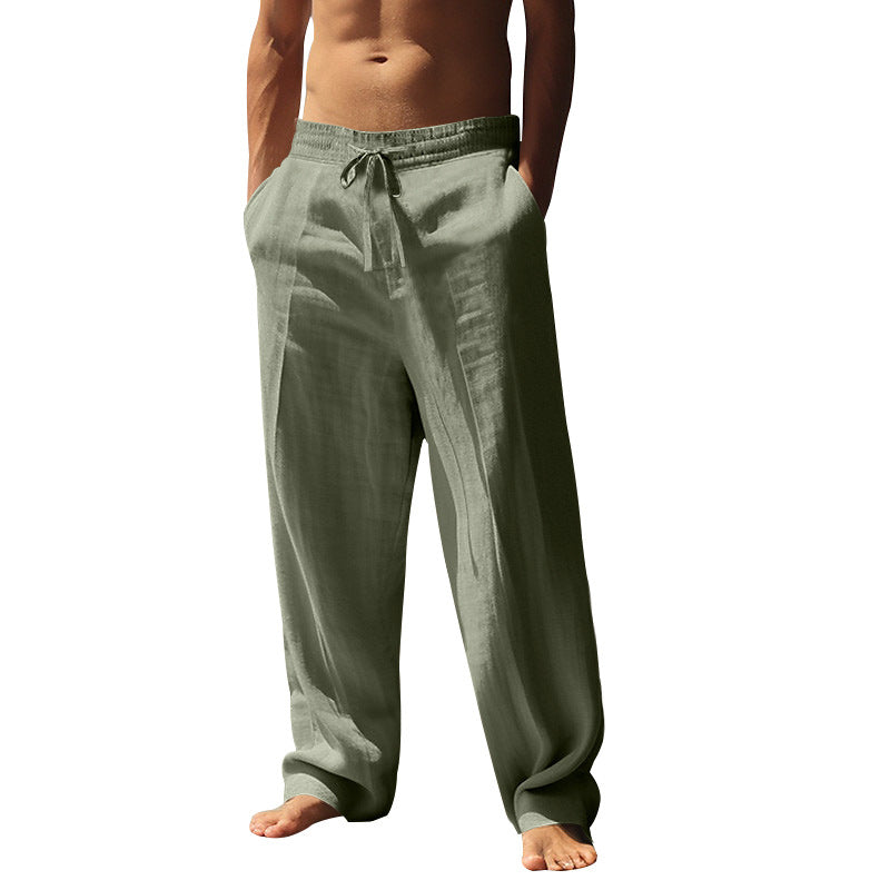 🥳REBAJA DE VERANO🥳 💞¡50K+ VENDIDOS! 💥¡50% DE DESCUENTO! 🔥Pantalones Casuales con Cordón y Bolsillos para Hombre