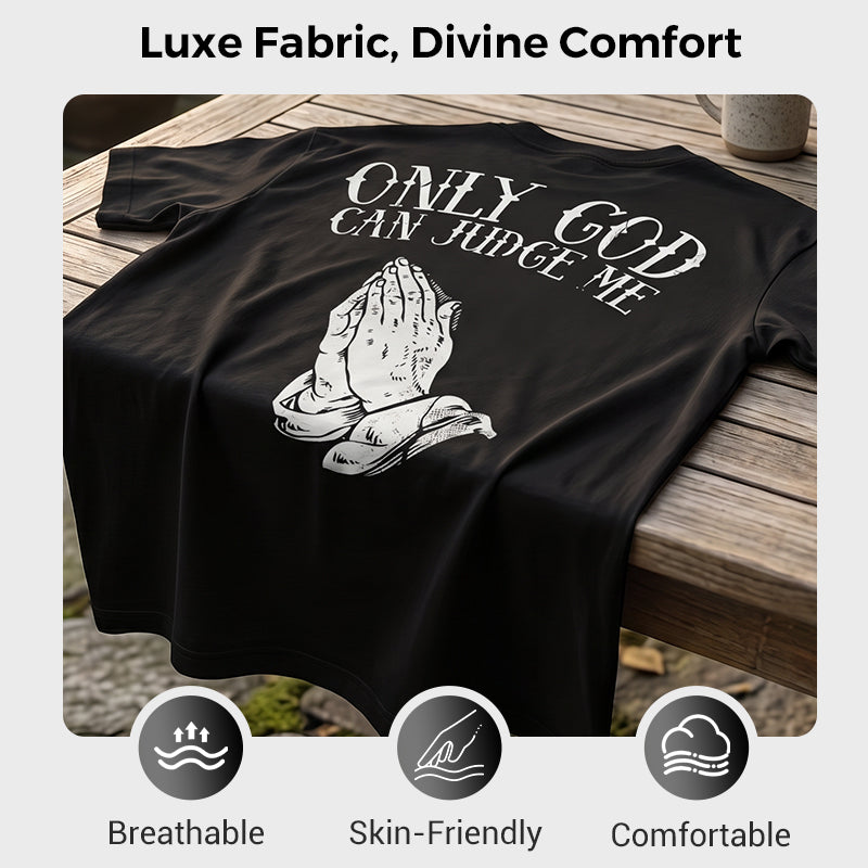📢📢¡40% DE DESCUENTO!! ⏰👕 Camiseta gráfica de manos en oración para hombre – Algodón, casual, simbólica, versátil ✨