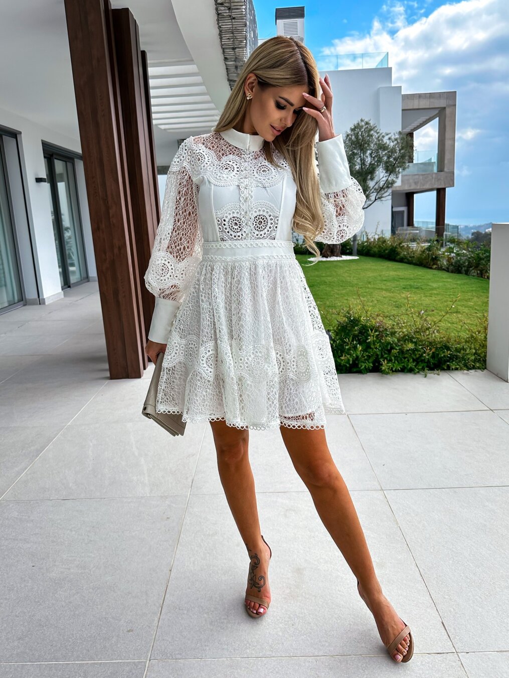 Gaïa | Vestido de encaje Mykonos