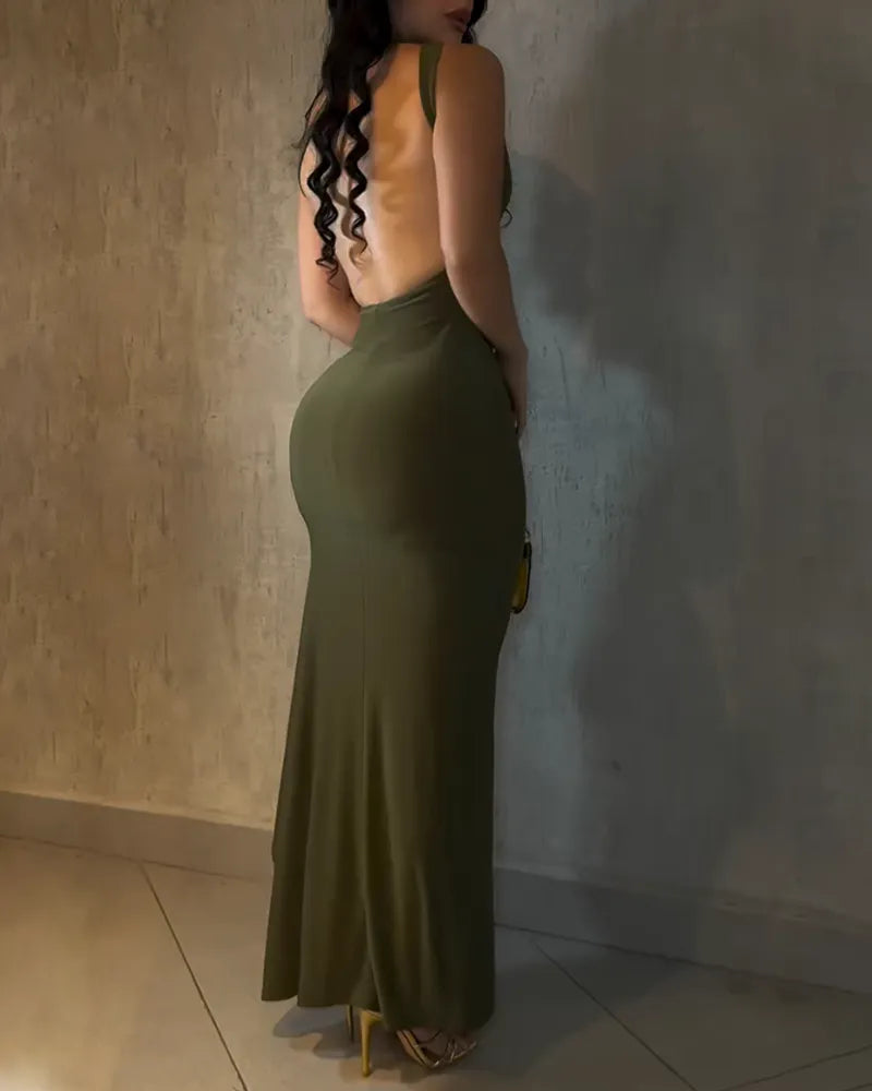 Vestido ajustado sin espalda